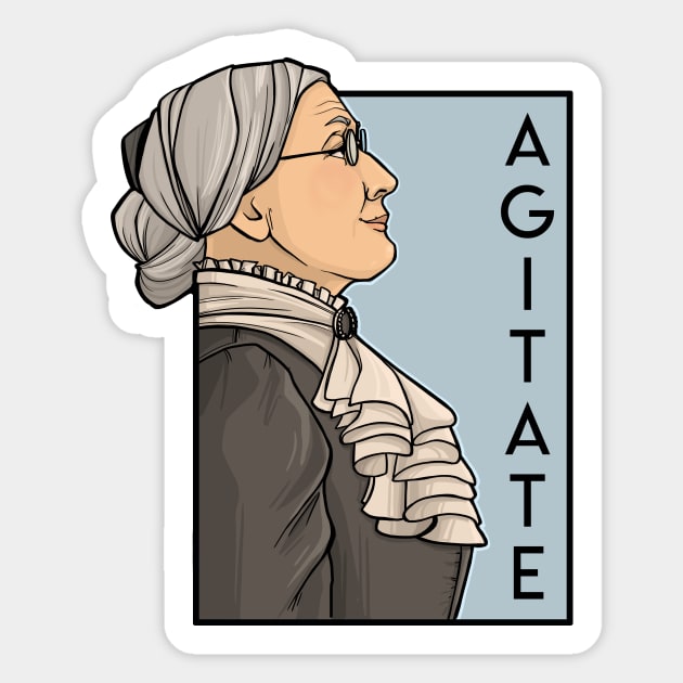 Agitate Sticker by KHallion